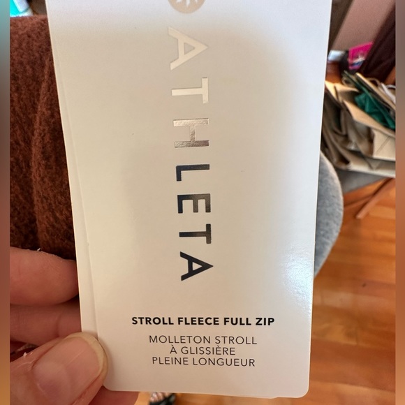 LAST ONES!  Athleta brand new with tags.  Stroll Fleece Full Zip. - Picture 4 of 7